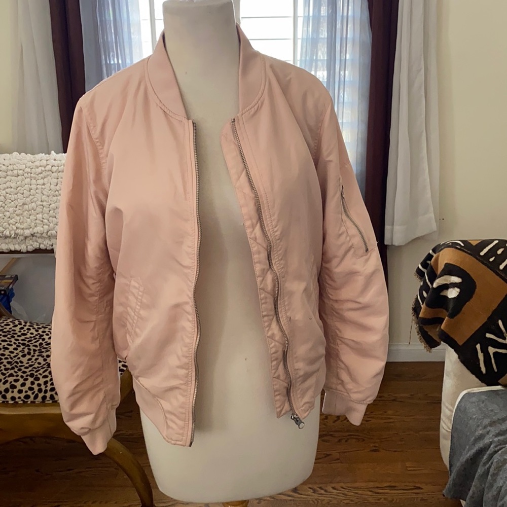 Ci Sono Light pink bomber jacket
